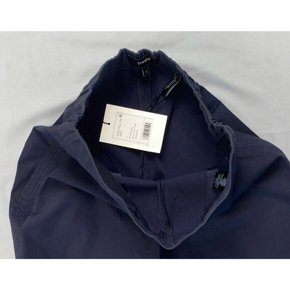 Theory 'Basic Pull On Pant' in Dark Night Approach Twill. Navy, Women's 2. NWT! - Picture 3 of 7